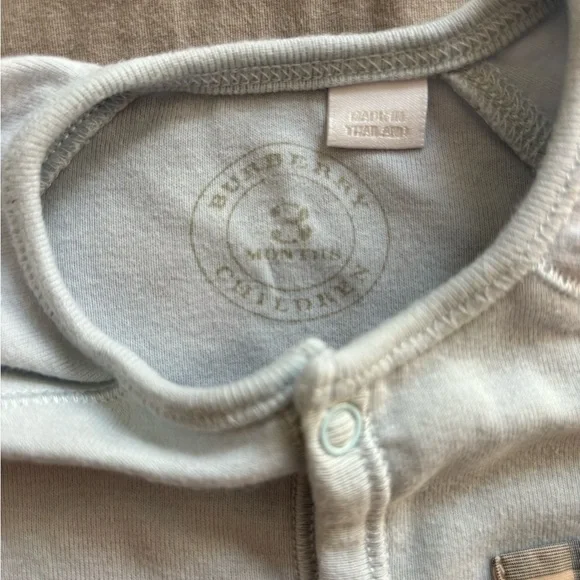 Burberry baby footed sleeper size 3 months